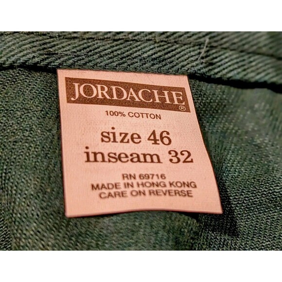 Vintage Hunter Green Jordache Relaxed Fit Denim Jeans Men's 46x32 (42x29) NWT - Picture 7 of 11